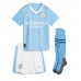 Manchester City Kevin De Bruyne #17 Koszulka Podstawowych Dziecięca 2023-24 Krótki Rękaw (+ Krótkie spodenki)